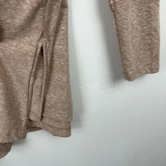 Free People Tunic Top Womens Medium Tan Oversized Fit Dress Stretch Ladies - Picture 6 of 12